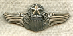 Gorgeous Early WWII USAAF Command Pilot Wing in the early AMCRAFT Starburst Pattern Scarce