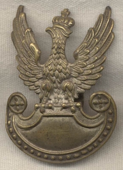WWI-1920 Polish Hat Badge <p> NO LONGER AVAILABLE