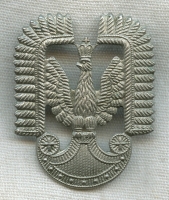 Scarce WWII English-Made Polish Air Force in Exile Enlisted Man Hat Badge