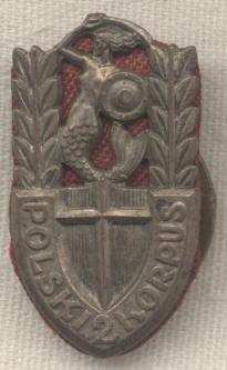 Polish World War II 2nd Corps Badge