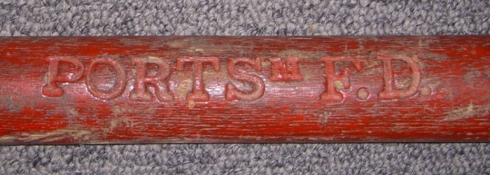1880's Portsmouth, NH Moses H. Goodrich Steam Fire Engine Co. No. 4 Roof/Shingle Rake