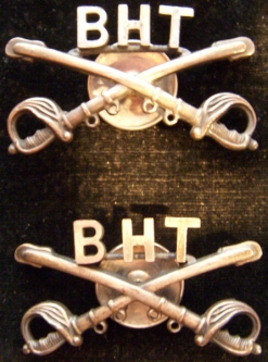 Pair of 1920s-1930s Culver Academy Black Horse Troop Collar Insignia by Meyer