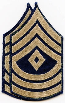 Pair of Late WWII US Army Rank Stripes for First Sergeant