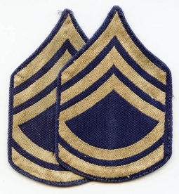 Pair of Late WWII US Army Rank Stripes for Technical Sergeant