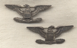 Pair of Sterling WWII Colonel Eagles by BB&B