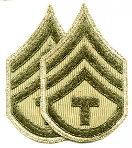 Pair of WWII US Army Rank Stripes for Technician Third Grade