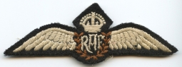 Nice Late 1930s-WWII RAF (Royal Air Force) Pilot Wing with Snaps for Tropical Wear