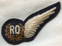 Scarce WWII Royal Air Force (RAF) Radio Observer Wing for Battle Dress