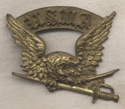 Rare 1870s US Military Academy (USMA) West Point Cadet Hat Badge