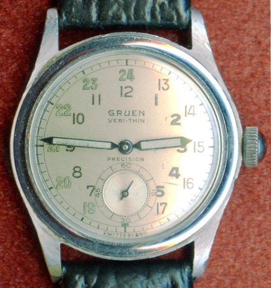 Gruen outlet military watch
