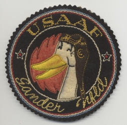 Rare WWII USAAF Canadian-Made Jacket Patch (Gander, Nfld.)