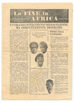 Rare WWII USAAF Propaganda Leaflet "Newsletter" Dropped on Italian Troops