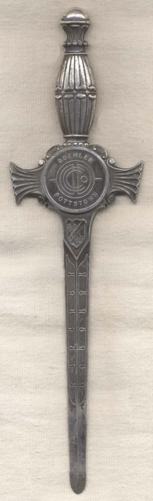 Rare WWII "E" Award Letter Opener for Doehler-Pottstown
