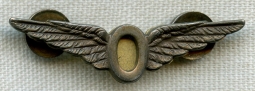 Rare WWII Royal Canadian Air Force RCAF Operational Wings Badge for Single Tour by Birks