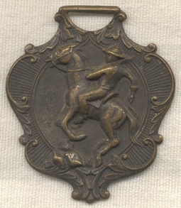 Ca. 1900 Cowboy on a Rearing Horse Watch Fob