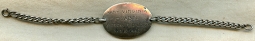 Wonderful WWI American Red Cross I.D. Bracelet of Mary Virginia McAbee of Cleveland Ohio.