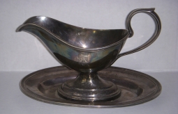 Rare Silver Plate Gravy Boat from Adolf Hitler's Reichskanzlei