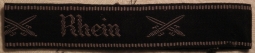 Third Reich German "Rhein" WWI Veteran's Cuff Title