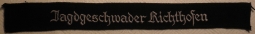 WWII Nazi Germany Cuff Title for the Jagdgeschwader Richthofen