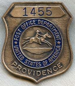 1960's Providence, RI Postal Employee Badge