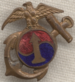 Rare Republic Of Korea 1st Marine Corps Collar Insignia