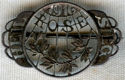 1916 WWI German U-Boat War Patriotic "Hail Victory" Pin for U-Boat Commander Hans Rose