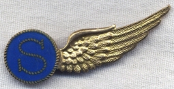 Unmarked WWII British-Made Royal Dutch Navy Gunner Wing