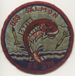 Japanese-Made Submarine Patch for US Navy USS Salmon SS-573