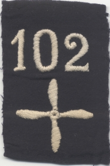 Scarce WWI USAS 102nd Aero Squadron Enlisted Man Shoulder Patch