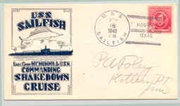 WWII USS Sailfish "Shakedown Cruise" Postal Cover <p> NO LONGER AVAILABLE