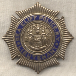 1930s Sea Cliff, New York Police Lieutenant and Deputy Chief Lot (Badges, Etc.)
