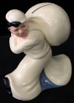 Great Vintage WWII Sailor Boy Bank by Seaman's Bank for Savings