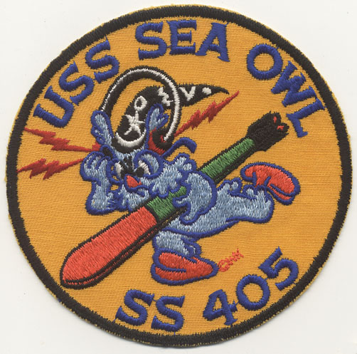 USS SEA OWL SS//AGSS-405 SUBMARINE EMBROIDERED LIGHTWEIGHT POLO SHIRT