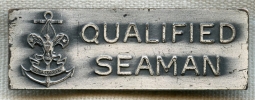 1960's BSA Sea Scouts, then Sea Explorers, Qualified Seaman Qualification Badge