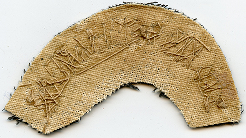 Rare WWII USAAF 2nd Air Commandos Shoulder Patch, CBI Made in Bullion on Blue/Black Gabardine Wool