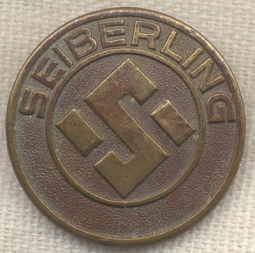 Vintage 1920s Seiberling Rubber Company Lapel Pin