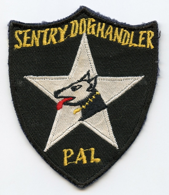 1960's US Army 2nd Div. Sentry Dog Handler Korean-Made Pocket Patch