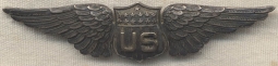 Very Rare WWI Pilot Wing by Shreve & Co.