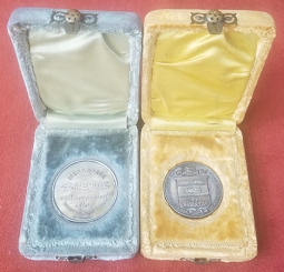 1892 Pair of Cased Silver Life Saving Medals from Newburyport MA