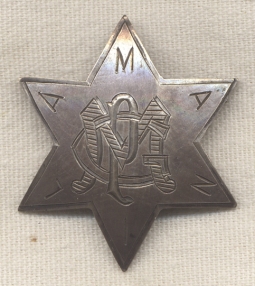 Wonderful Span-Am War Provost Marshal Guard Badge from Manila