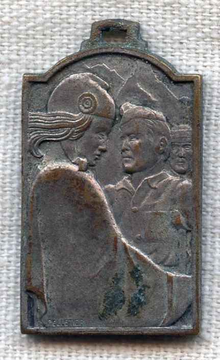 1938 Spanish Civil War Donation Fob for Aid to Wounded Republican Forces