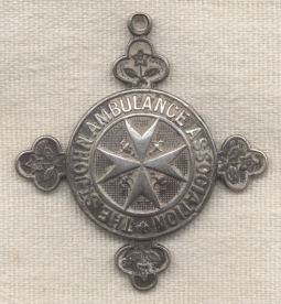 Sterling Silver Named and Numbered St. John Ambulance Association Medal