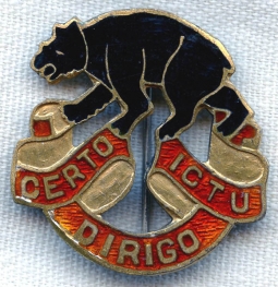 Sterling Silver US Army 6th Coast Artillery Regiment (Harbor Defenses) "DI"