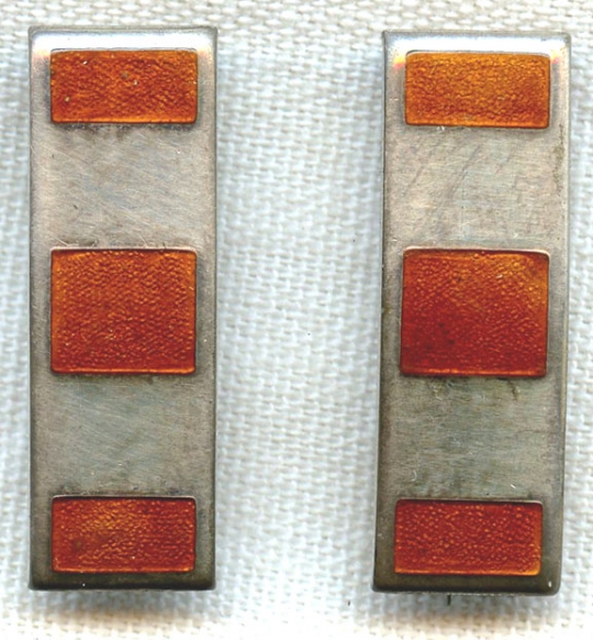 Sterling Pair of WWII US Army Chief Warrant Bars