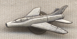 Sterling Korean War F-100 Pilot Qualification Lapel Pin for the Super Sabre Jet