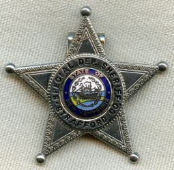1970's Strafford Co. Special Deputy Sheriff Wallet Badge