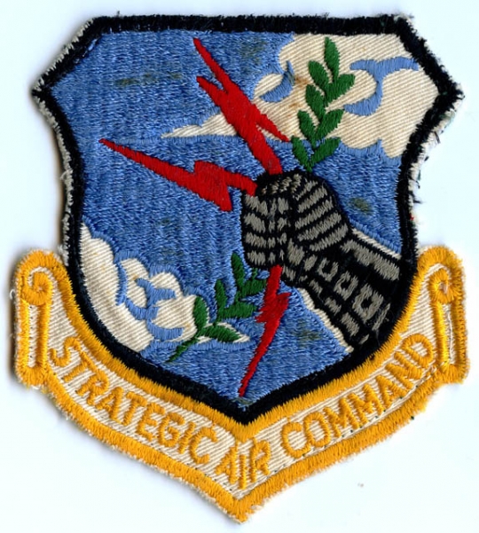 STRATEGIC AIR COMMAND AIR FORCE COLD WAR VETERAN 4" EMBROIDERED PATCH