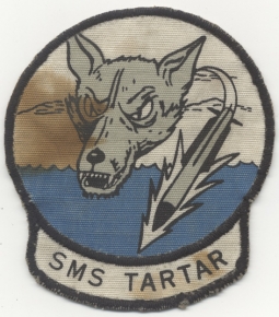 1970s US Navy Surface Missile Systems (SMS) Tartar Jacket Patch <p> NO LONGER AVAILABLE