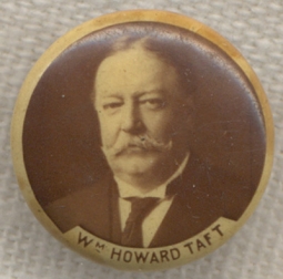 Circa 1910 William Howard Taft Lapel Stud