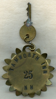 Cool Old 1930's Tamworth Inn Room Key Fob Room #25